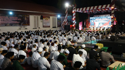 Pilkada Damai 2024, Polres Probolinggo Kota Gelar Khataman Qur'an Libatkan 1000 Santri