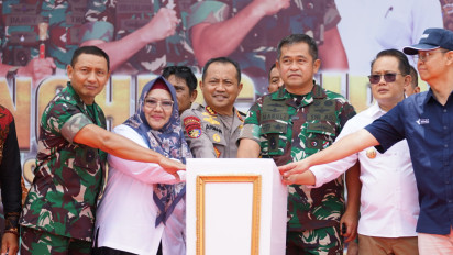 Tingkatkan Produksi Pangan, Kasad Resmikan Pipanisasi di Pulau Bawean Gresik