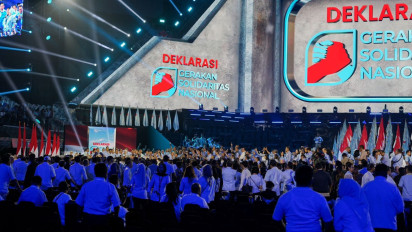 Ribuan Massa Banjiri GBK saat Prabowo Deklarasi GSN