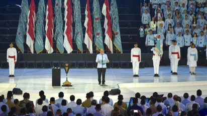 Disaksikan 16 Ribu Orang, Presiden Prabowo Subianto Resmikan Gerakan Solidaritas Nasional