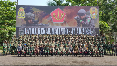 TNI AD dan TDM Latihan Bersama Kekar Malindo-47 AB/2024