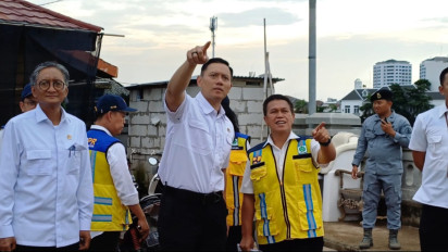 AHY Sebut Pompa Air Sentiong Sangat Membantu Jika Terjadi Banjir Rob di Pantai Utara Jakarta