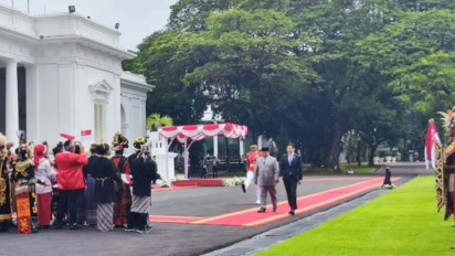 Prabowo Terima Kunjungan Kenegaraan PM Singapura Lawrence Wong di Istana Merdeka