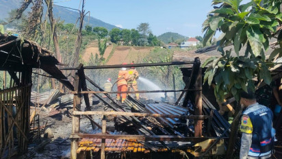 Kandang di Kota Batu Ludes Dilalap Si Jago Merah, 19 Ternak Mati Terpanggang