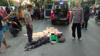 Akibat Gagal Mendahului, Seorang Ibu asal Surabaya Tewas Terlindas Truk di Driyorejo