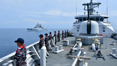 Latihan ORRUDA TNI AL dan Russian Navy Masuki Tahap Latihan "Sea Phase" di Laut Jawa