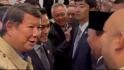 Ketua Umum Kadin Anindya Bakrie dan Hashim Djojohadikusumo Sambut Kedatangan Presiden Prabowo Subianto  di China