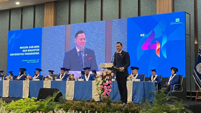 Menko AHY Hadiri Wisuda Universitas Paramadina