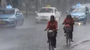 Ilustrasi cuaca hujan.