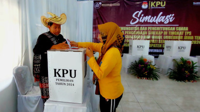 KPU Kabupaten Semarang Gelar Simulasi Pemungutan Suara, dari Pencoblosan Hingga Hitung Sirekap