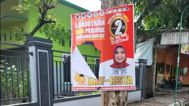 Ratusan Baliho dan Banner Arif-Rista di Sejumlah Wilayah Kebumen Diduga Kuat Dirusak