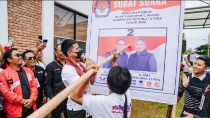 Kaesang Sambangi Tapanuli Utara, Minta Warga Coblos Jonius Hutabarat dan Deni Lumbantoruan