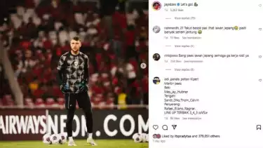 Unggahan Maarten Paes sebelum Timnas Indonesia vs Jepang dan Arab Saudi di Kualifikasi Piala Dunia 2026 Zona Asia, November ini