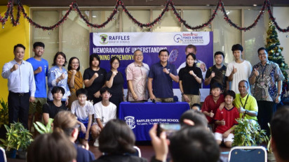 Akademi Bulu Tangkis Candra Wijaya dan Grup Sekolah Raffles Menjalin Kemitraan Strategis