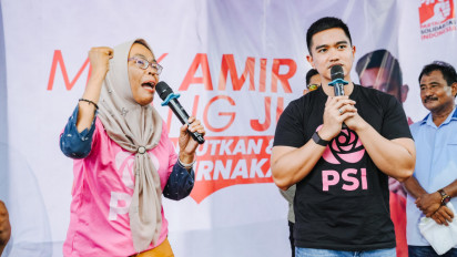 Safari Politik di Kota Binjai, Kaesang Minta Ibu-ibu Keluarkan Masalah ke Pasangan Amir-Jihadi