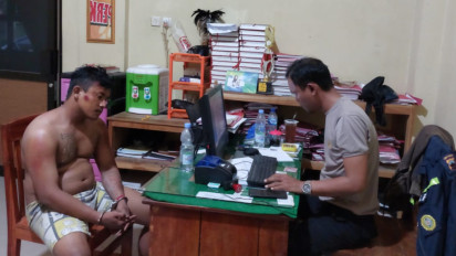 Pencuri Sepeda Motor di Brebes Babak Belur Diamuk Massa