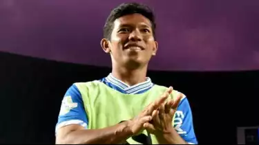 Mantan pemain Timnas Indonesia, Eka Ramdani saat putuskan pensiun di Persib Bandung
