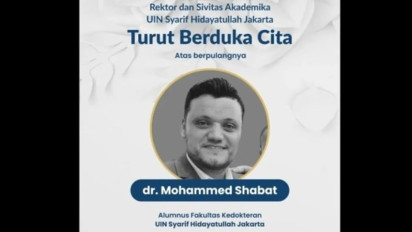 Mohammed Shabat, Relawan sekaligus Dokter Lulusan UIN Syarif Hidayatullah Jakarta Gugur di Gaza