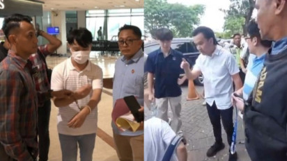 Usai Sombong Paksa Anak SMA Bersujud dan Menggonggong sampai Viral, Tampang Ivan Sugianto Nampak Lesu Diborgol Polisi