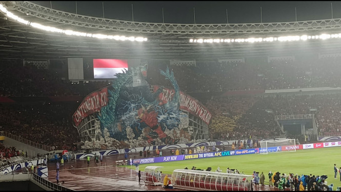 Koreo Megah Persembahan Ultras Garuda di Laga Timnas Indonesia Vs ...