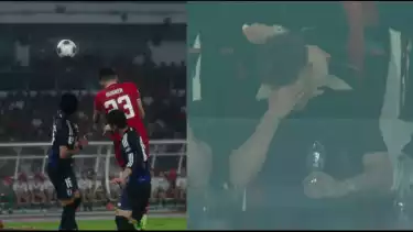 Reaksi Ole Romeny saat lihat Timnas Indonesia dikalahkan Jepang 0-4