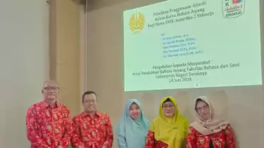Tim Pengabdian Kepada Masyarakat (PKM) Prodi Pendidikan Bahasa Jepang Fakultas Bahasa dan Seni Universitas Negeri Surabaya (Unesa)