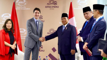 Bertemu Perdana Menteri Kanada Disela-sela KTT APEC, Prabowo dan Trudeau Sepakati Kerja Sama Strategis RI-Kanada
