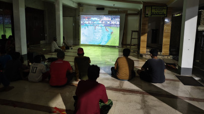 Meski Kalah Telak dari Jepang, Pendukung Tim Garuda Tetap Semangat Beri Dukungan Saat Lawan Arab Saudi