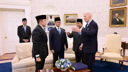 Diperkenalkan Prabowo ke Presiden AS Joe Biden, Seskab Teddy Bersikap Begini