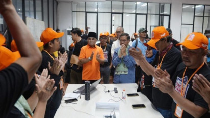 Dukung Penuh Pramono-Rano, Anak Abah Ikut Persiapkan Apel Siaga Jaga TPS