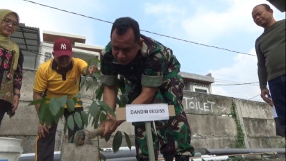 Kodim 0832/Surabaya Selatan Gelar Aksi Tanam Pohon, Dukung Program KSAD Jenderal Maruli Simanjuntak