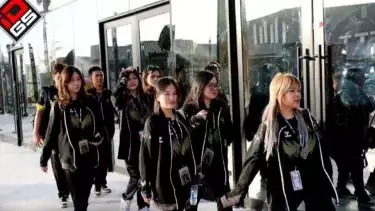 Timnas MLBB Putri Indonesia di ajang IESF World Championship 2024 di SEF Arena, Riyadh, Arab Saudi.