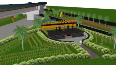 Pengerjaan proyek flyover Sei Ladi terus digesa. Saat ini, progres pengerjaan proyek telah mencapai 85 persen.