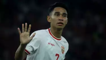 Wonderkid Timnas Indonesia, Marselino Ferdinan saat lawan Arab Saudi