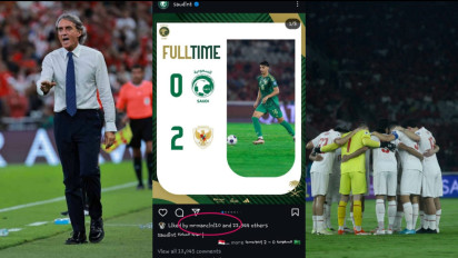 Turut Bahagia Atas Kemenangan Timnas Indonesia? Roberto Mancini Likes Unggahan Kekalahan Arab Saudi
