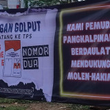 Spanduk Kotak Kosong Pangkalpinang Malah Dukung Paslon Tunggal