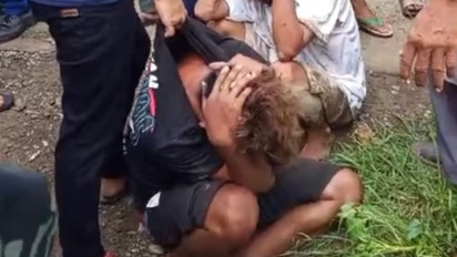 Babak Belur, Pencuri Sepeda Motor di Brebes Menangis Digebuk Warga