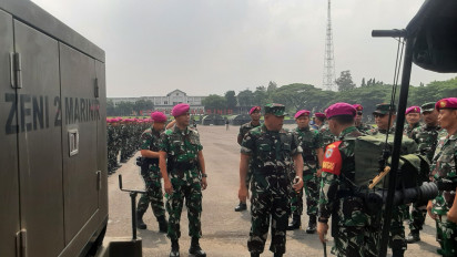 Antisipasi Bencana, Ratusan Prajurit Pasmar 2 Korps Marinir TNI AL Reaksi Cepat Penanggulangan Bencana (PRCPB) Disiapkan