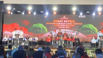 Debat Terakhir, Eddy Santana dan Riezky Aprilia Janjikan Tindak Pungli hingga 1 Desa 5 Sarjana di Sumatera Selatan