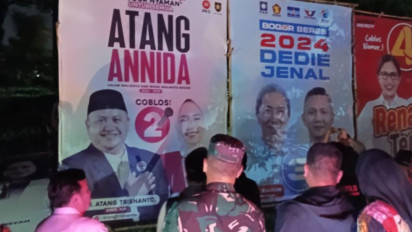 Masa Tenang Dimulai, Alat Peraga Kampanye di Kota Bogor Mulai Dibersihkan