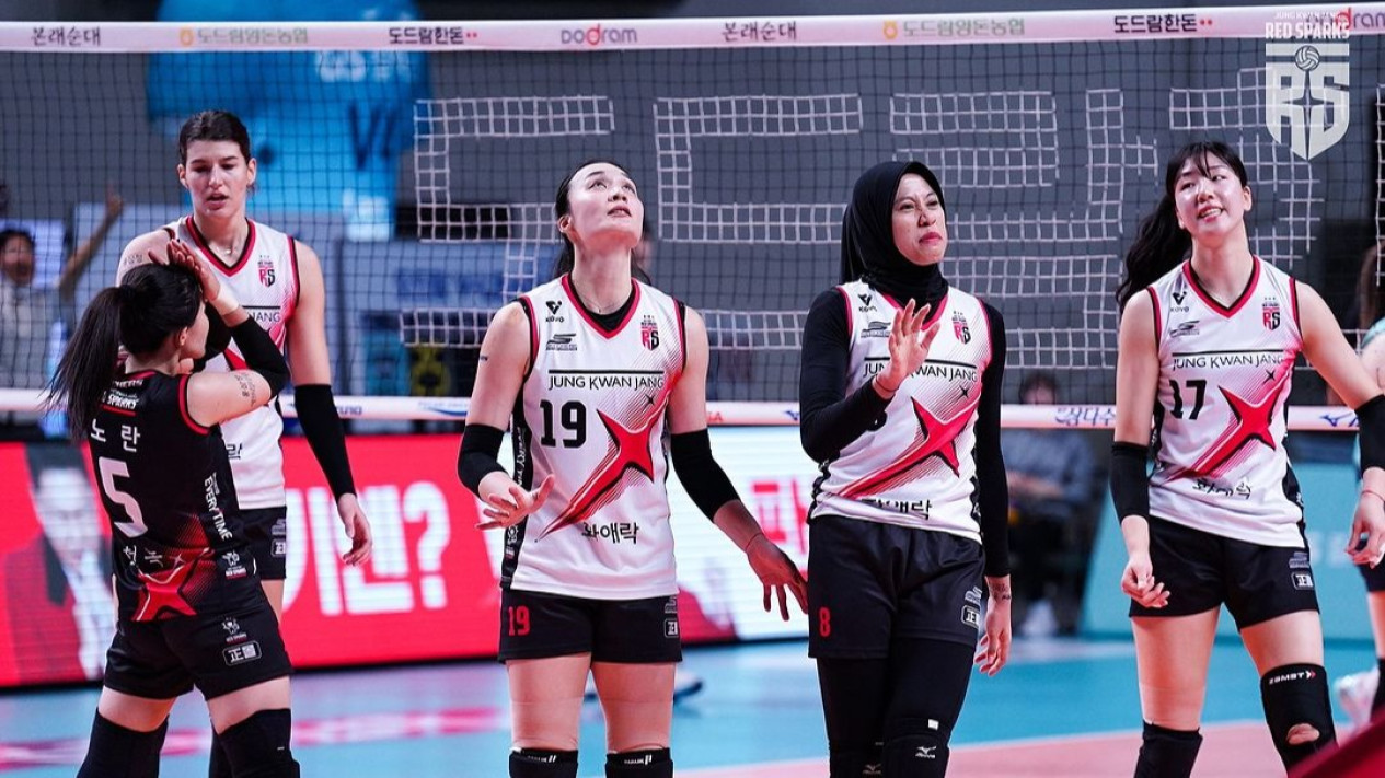 Detik-detik Megawati Hangestri Terkapar dan Menangis usai Hentikan Rekor Buruk Red Sparks di Liga Voli Korea 2024-2025
            - galeri foto