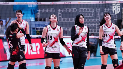 Detik-detik Megawati Hangestri Terkapar dan Menangis usai Hentikan Rekor Buruk Red Sparks di Liga Voli Korea 2024-2025