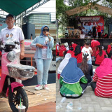 Akhiri Massa Kampanye, Ribuan Relawan Yani-Alif di Menganti dan Driyorejo Jalan Sehat Massal