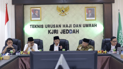 Menag Gelar Rakor di KUH Jeddah, Persiapkan Pelaksanaan Haji 2025