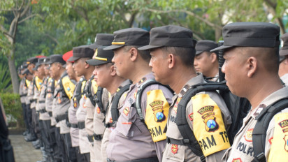 1.298 Personel Polri Digerakkan ke TPS Sidoarjo untuk Amankan Pilkada Serentak 2024