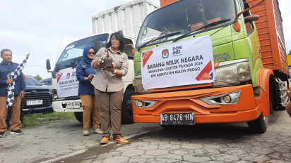 Dikawal Ketat Polisi, Logistik Pilkada Kulon Progo 2024 Didistribusikan ke 754 TPS