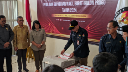 KPU Kulon Progo Musnahkan 1.287 Surat Suara Rusak dan Berlebih