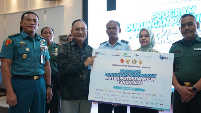 Bank Mandiri, Garuda Indonesia, Pegadaian dan Angkasa Pura Indonesia Bersinergi Salurkan Bantuan Kuliah Putra Putri TNI/Polri di Jakarta