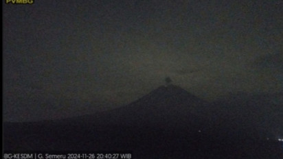 Peringatan Waspada! Gunung Semeru Meletus Setinggi 600 Meter Selasa Malam