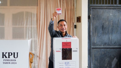 Nyoblos di Lebak Bulus, Dharma Pongrekun Ikhlas Terima Apapun Hasilnya